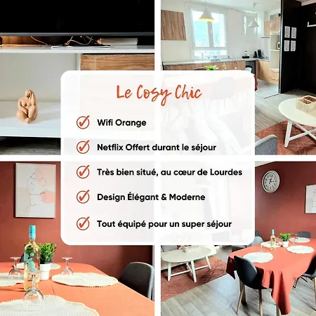 Cosy Chic Au Coeur De Lourdes-wifi-parking *