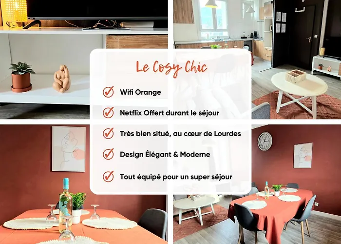 Cosy Chic Au Coeur De Lourdes-wifi-parking *